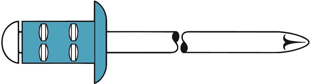 Blindniet PolyGrip® Nietschaft d x l 4 x 10 mm Edelstahl 500 Stück Blindniet PolyGrip® Nietschaft d x l 4 x 10 mm Edelstahl 500 Stück
