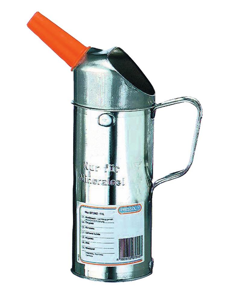 Messbecher 2 l m. Auslauftrichter aus Kunststoff Weißblech