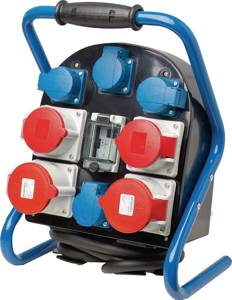 Kunststoffstandstromverteiler CEE-Stecker 400 V / 16 A, 5-polig 5 x 2,5 mm Kunststoffstandstromverteiler CEE-Stecker 400 V / 16 A, 5-polig 5 x 2,5 mm