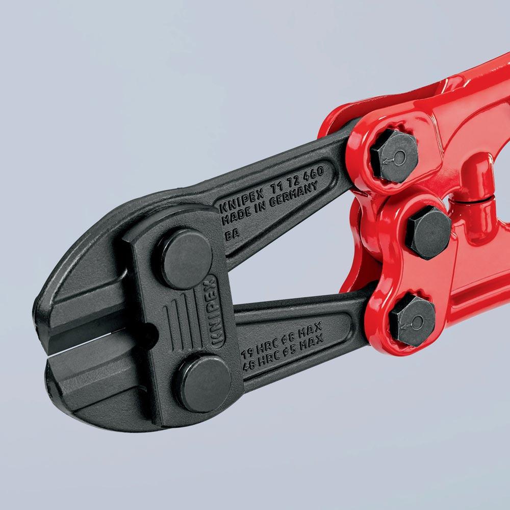 Bolzenschneider Länge 460 mm Mehrkomponenten-Hüllen weich 8 mm mittel 6 mm hart 5 mm
