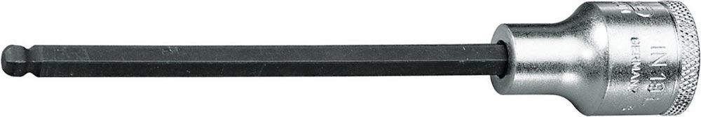 Steckschlüsseleinsatz IN 19 LK 1/2  Innen-6-kant, Kugelkopf Schlüsselweite 12 mm Länge 140 mm Steckschlüsseleinsatz IN 19 LK 1/2  Innen-6-kant, Kugelkopf Schlüsselweite 12 mm Länge 140 mm