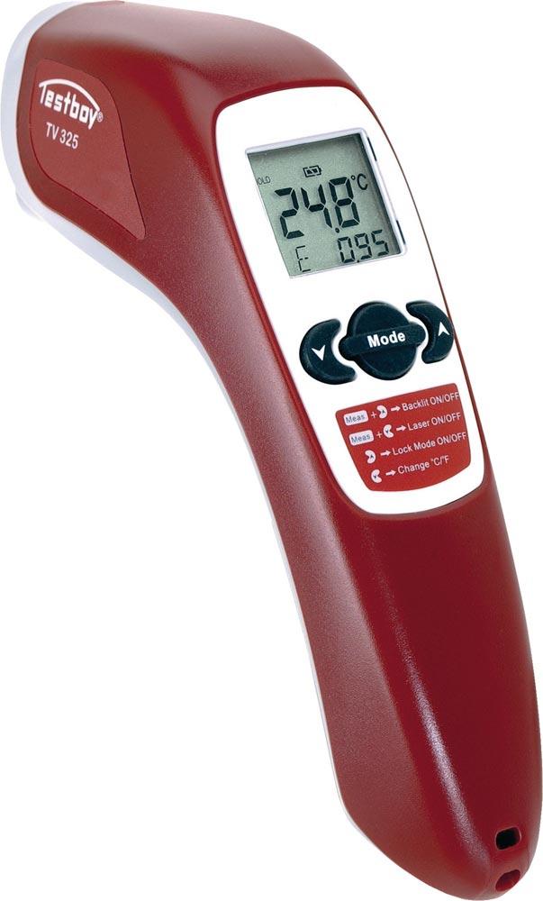 Infrarotthermometer TV 325 - 60 bis 500 C 2 x Typ AAA