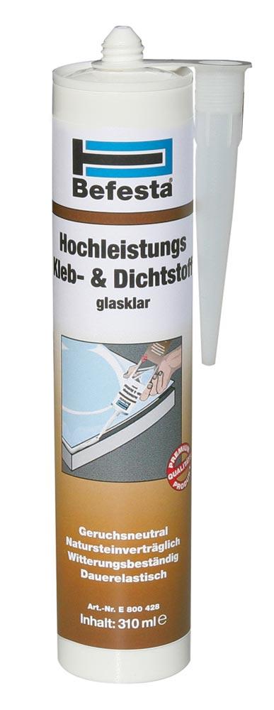 Hochleistungs Kleb- u. Dichtstoff 310 ml Kartusche glasklar