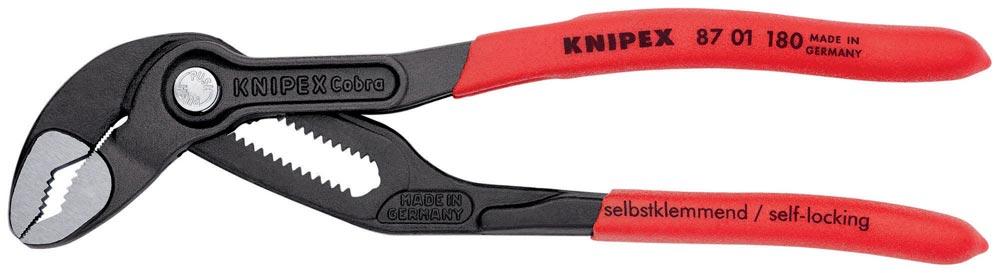 Wasserpumpenzange Cobra® Länge 180 mm Spannweite 36 mm poliert Kunststoffüberzug