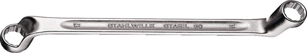 Doppelringschlüssel 20 13 x 17 mm 245 mm tief gekröpft
