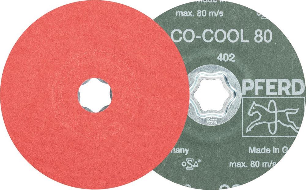 Fiberscheibe COMBICLICK CO-COOL Ø 125 mm Körnung 60 INOX / Aluminium Keramikkorn