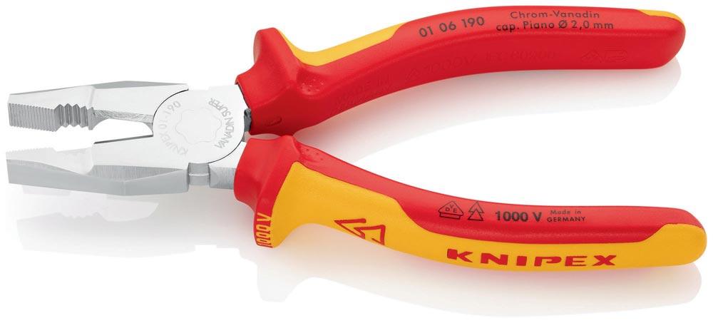 Kombizange Länge 190 mm verchromt Mehrkomponenten-Hüllen VDE