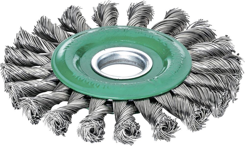 Rundbürste Ø 125 mm Bohrung Drahtstärke 0,5 mm Edelstahl 14 mm 12500 min- Rundbürste Ø 125 mm Bohrung Drahtstärke 0,5 mm Edelstahl 14 mm 12500 min-