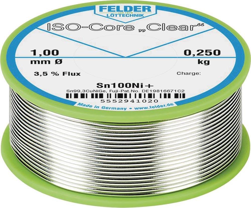 Lötdraht ISO-Core® Clear 1 mm 250 g Sn100Ni+