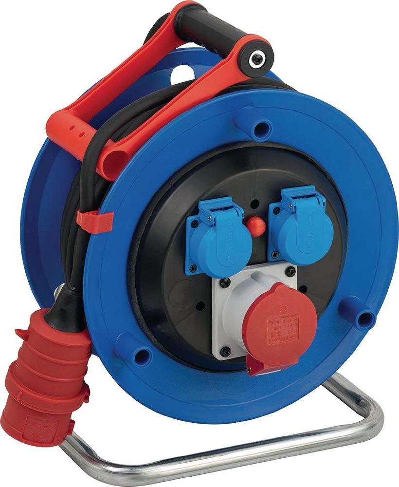 Drehstromkabeltrommel Garant 30 m H07RN-F 5 x 1,5 mm 290 mm 2 Schutzkontaktsteckdosen Spezialkunststoff IP44 Drehstromkabeltrommel Garant 30 m H07RN-F 5 x 1,5 mm 290 mm 2 Schutzkontaktsteckdosen Spezialkunststoff IP44