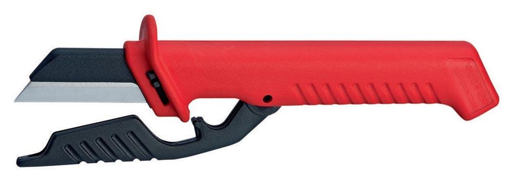 Kabelmesser Länge 185 mm Klingenlänge 50 mm mit Schutzkappe VDE Kabelmesser Länge 185 mm Klingenlänge 50 mm mit Schutzkappe VDE