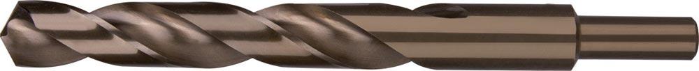 Spiralbohrer DIN 338 Typ N Nenn-Ø 16 mm HSS-Co5 profilgeschliffen Gold abgesetzter Schaft 5xD rechtsschneidend