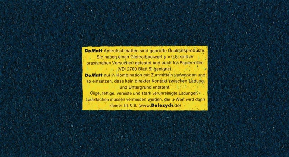 Antirutschmatte L500 cm B25 cm D8 mm aus Granulat 1 Rolle