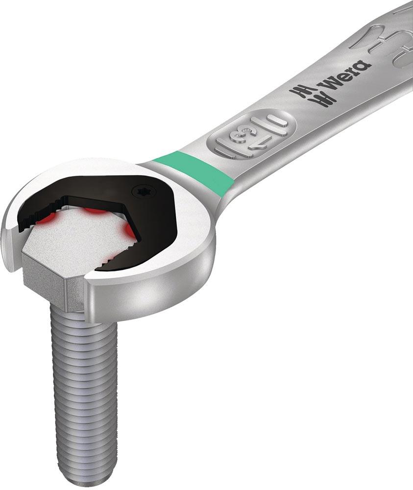 Maulringratschenschlüssel Joker Schlüsselweite 18 mm Länge 234 mm umschaltbar, Ringseite 15 