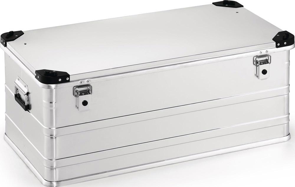 Aluminiumbox L902xB495xH380mm 140 l mit Klappverschluss und Stapelecken