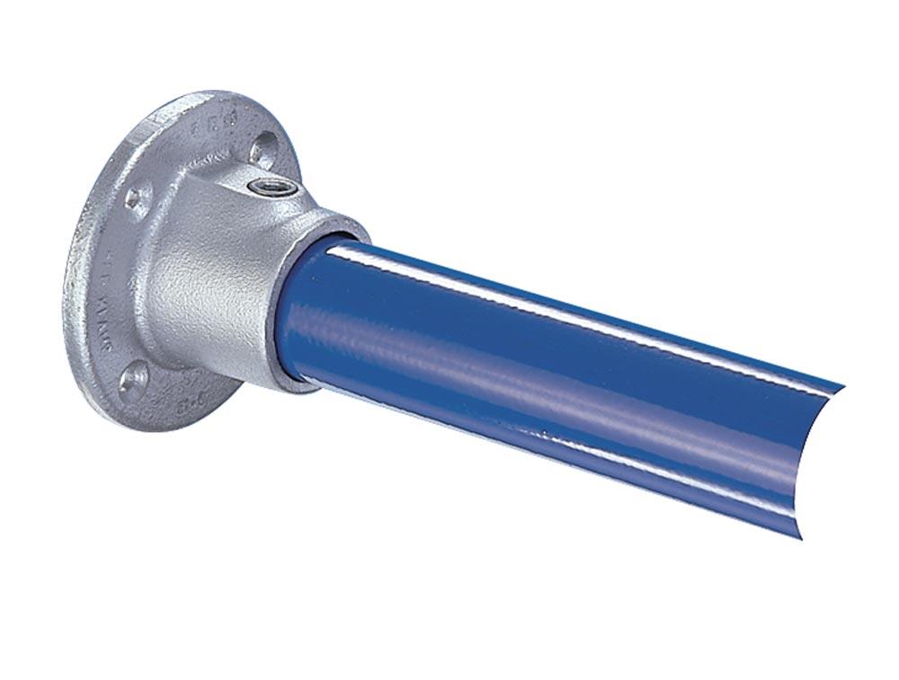 Wandflansch mit Befestigungslöchern, Größe A, Rohrdurchm. außen 26,9 mm, 3/4 Wandflansch mit Befestigungslöchern, Größe A, Rohrdurchm. außen 26,9 mm, 3/4