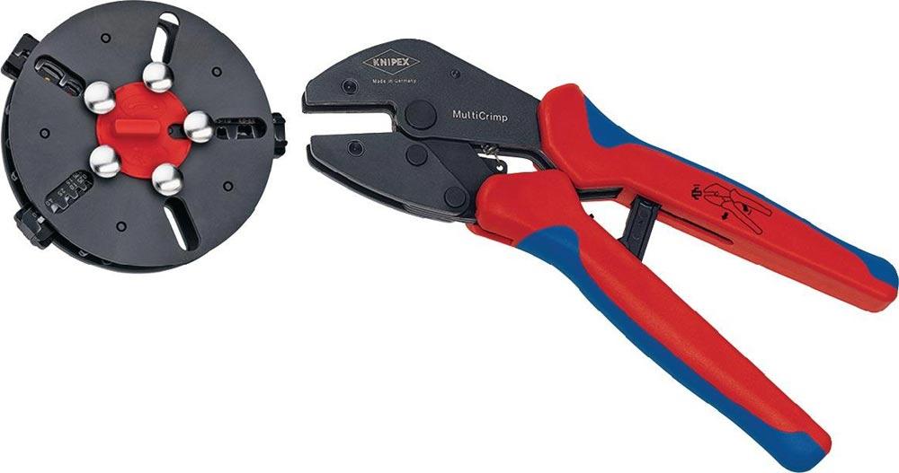Crimpzange MultiCrimp® Länge 250 mm 3 Wechseleinsätze Crimpzange MultiCrimp® Länge 250 mm 3 Wechseleinsätze