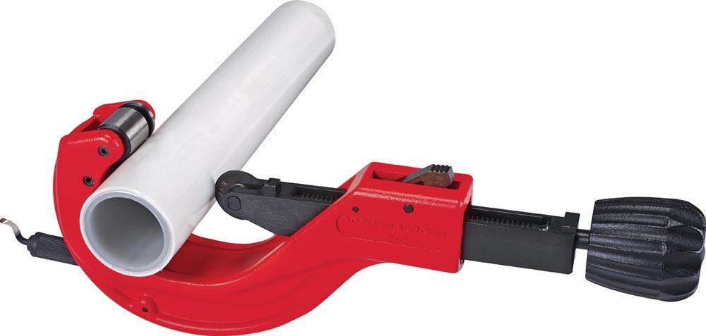 Ratschen-Teleskop-Rohrabschneider TUBE CUTTER 168 PL Automatik 110 - 168 mm PE-, PP-, PEX, PB-, PVDF-Rohre