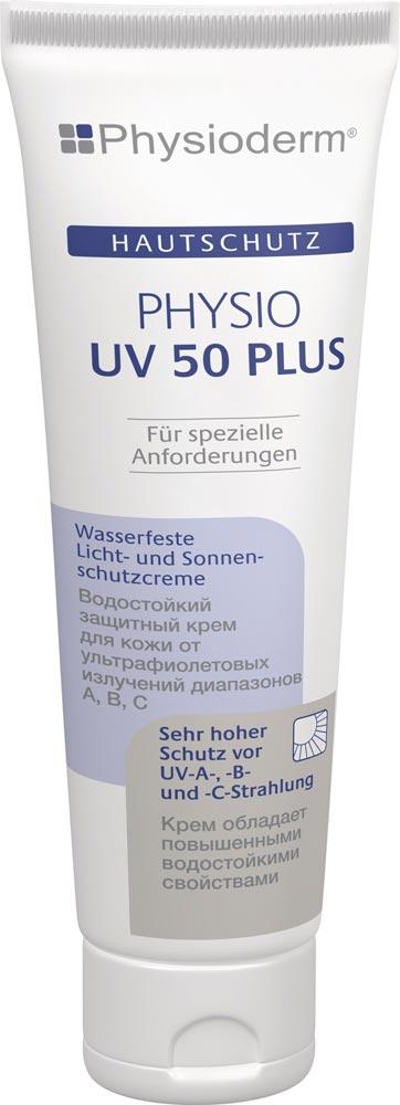 Hautschutzcreme PHYSIO UV 50 PLUS 100 ml zieht schnell ein, LSF 50+ 100ml Tube