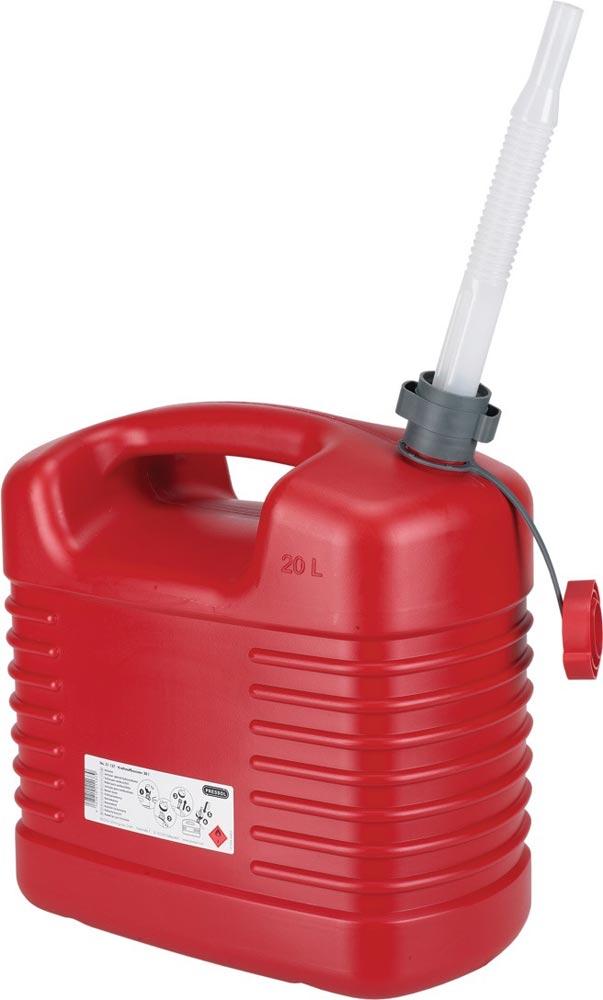 Kraftstoffkanister 20 l rot HDPE L385xB229xH410mm
