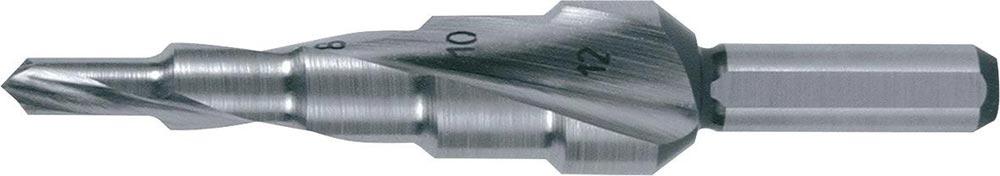 Stufenbohrer Bohrbereich 4-30 mm HSS spiralgenutet Schneidenanzahl 2 Stufenanzahl 14 Stufenbohrer Bohrbereich 4-30 mm HSS spiralgenutet Schneidenanzahl 2 Stufenanzahl 14