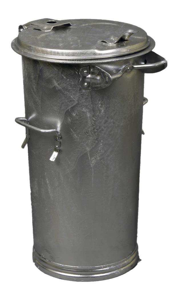 Mülleimer 50l Stahlbl.TZN o.Bügel