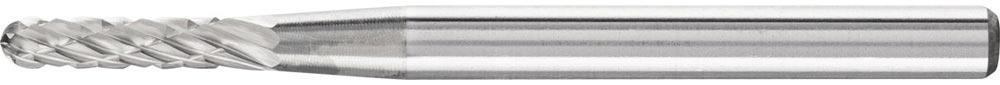 Kleinfrässtift Form WRC Ø 2 mm Kopflänge 10 mm Schaft-Ø 3 mm Hartmetall Verzahnung 3 PLUS Kleinfrässtift Form WRC Ø 2 mm Kopflänge 10 mm Schaft-Ø 3 mm Hartmetall Verzahnung 3 PLUS