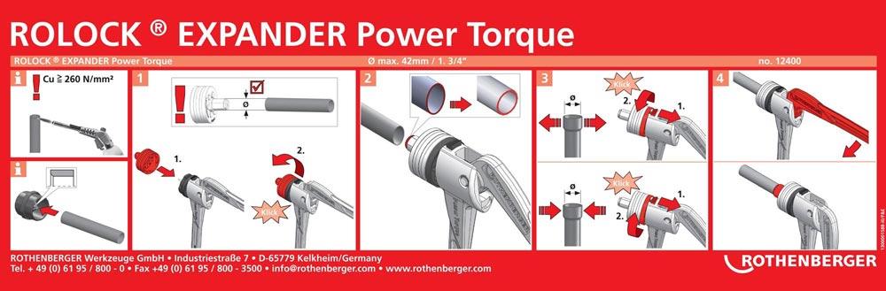 Expander ROLOCK® Expander Power Torque Expanderköpfe bis 42 mm (1 3/4) 1 kg