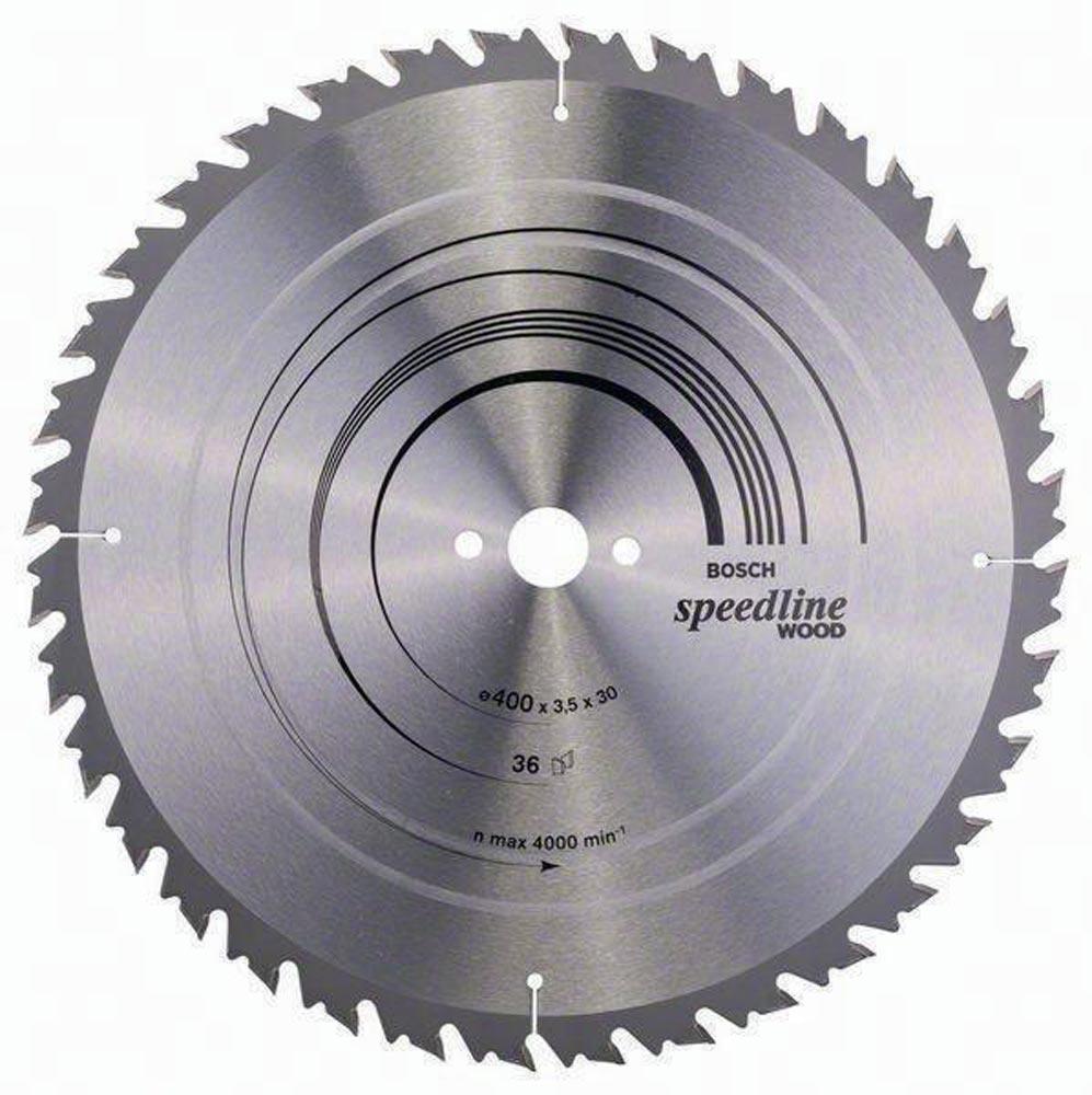 Kreissägeblatt Außen-Ø 400 mm Zähnezahl 36 WZ Bohrung 30 mm Schnittbreite 3,5 mm HM