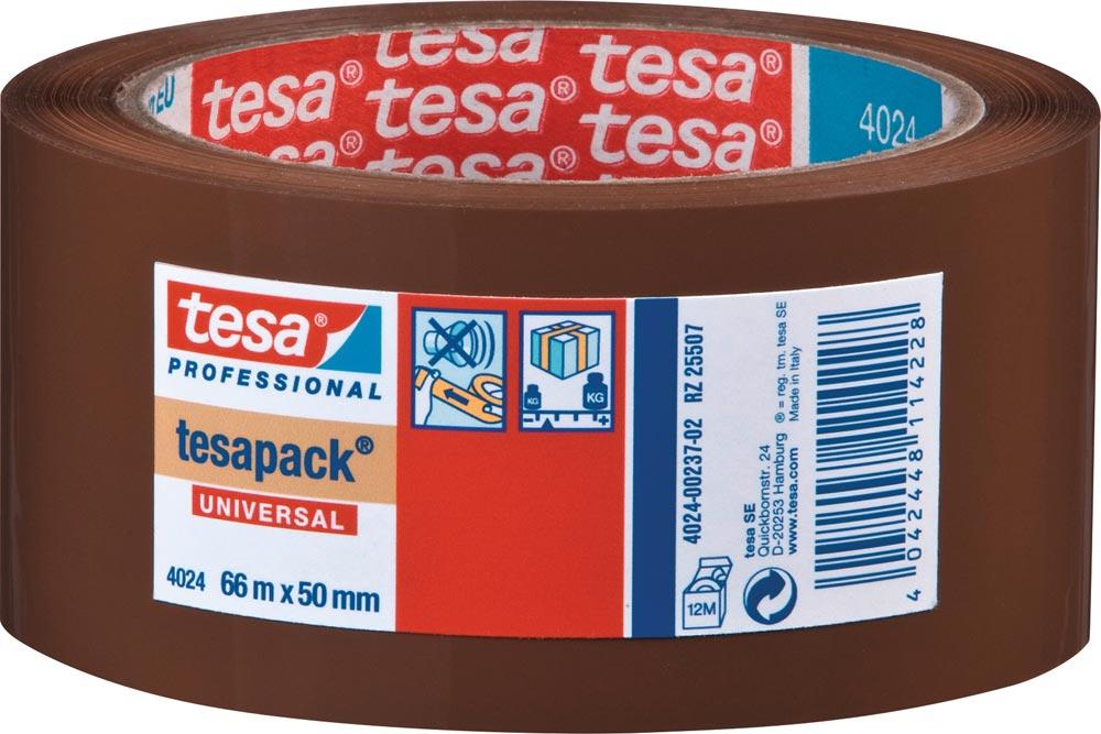 Verpackungsklebeband PP tesapack® 4024 farblos Länge 66 m Breite 50 mm Rolle