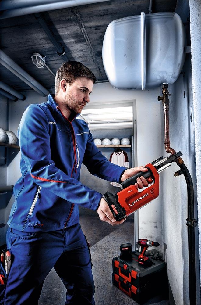 Rothenberger Akku-Presswerkzeug ROMAX Compact TT im Koffer (o. Akku/Ladegerät)
