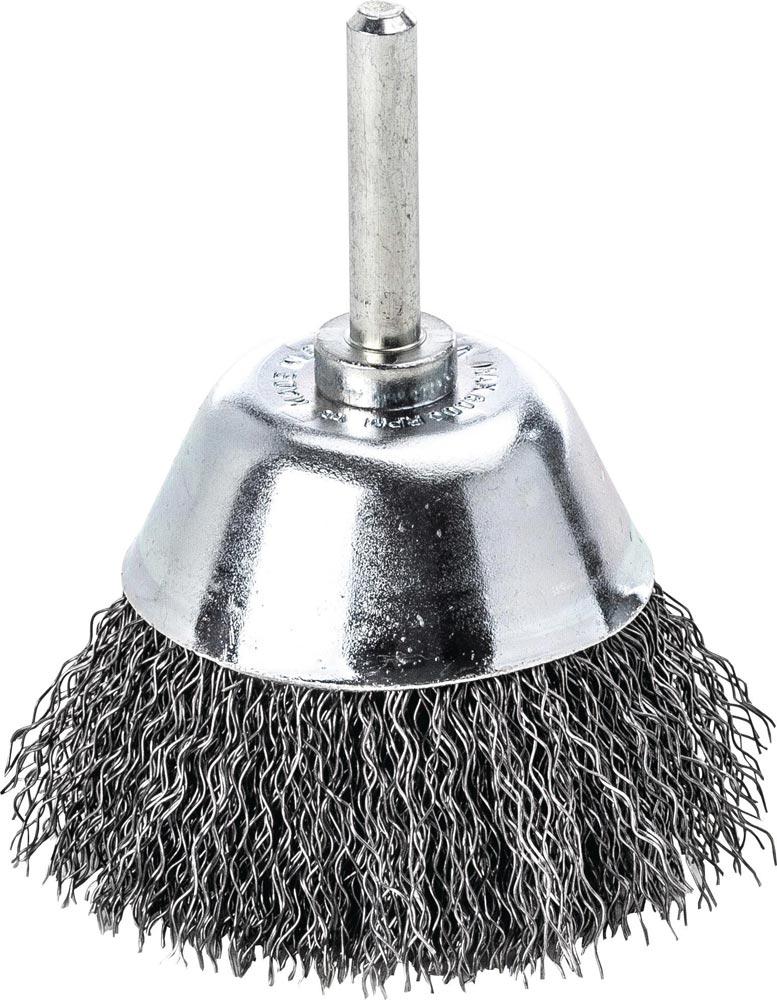 Flächenbürste Ø 50 mm Schaft 6 mm Drahtstärke 0,3 mm Stahl 10500 min- Flächenbürste Ø 50 mm Schaft 6 mm Drahtstärke 0,3 mm Stahl 10500 min-