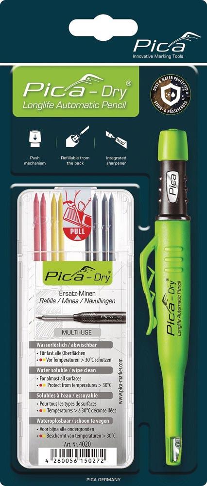 Bau-/Tieflochmarker Pica-Dry Farbe sortiert + Minenset 4000871844 Bau-/Tieflochmarker Pica-Dry Farbe sortiert + Minenset 4000871844