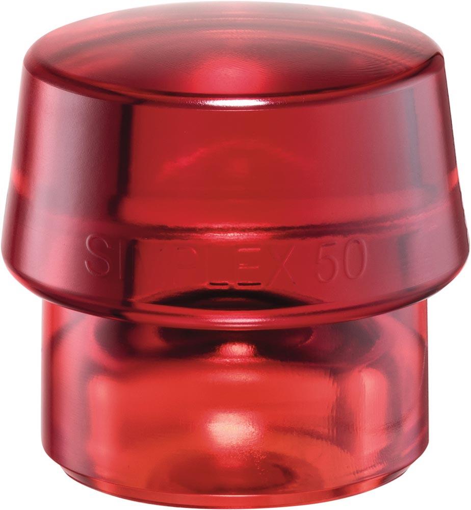 Schonhammerkopf SIMPLEX Kopf-Ø 40 mm Plastik rot hart Schonhammerkopf SIMPLEX Kopf-Ø 40 mm Plastik rot hart