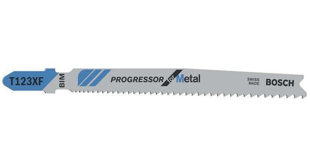 Stichsägeblatt T 123 X Gesamtlänge 100 mm Zahnteilung 1,2-2,6 mm HSS 5 Stück / Karte