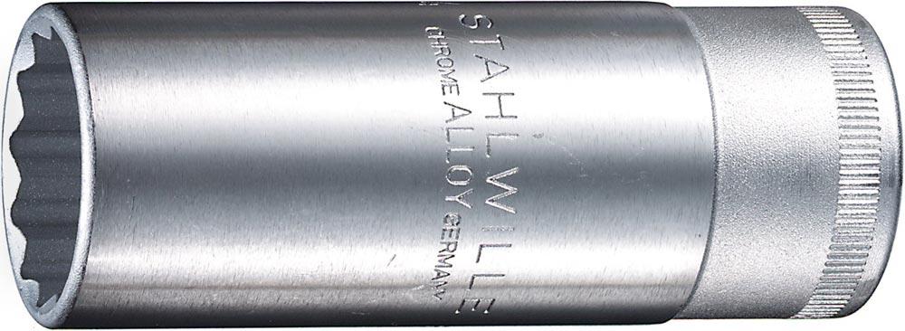 Steckschlüsseleinsatz 51 für Zündkerzen 1/2  SW 16 mm 16 mm 12-Kant Länge