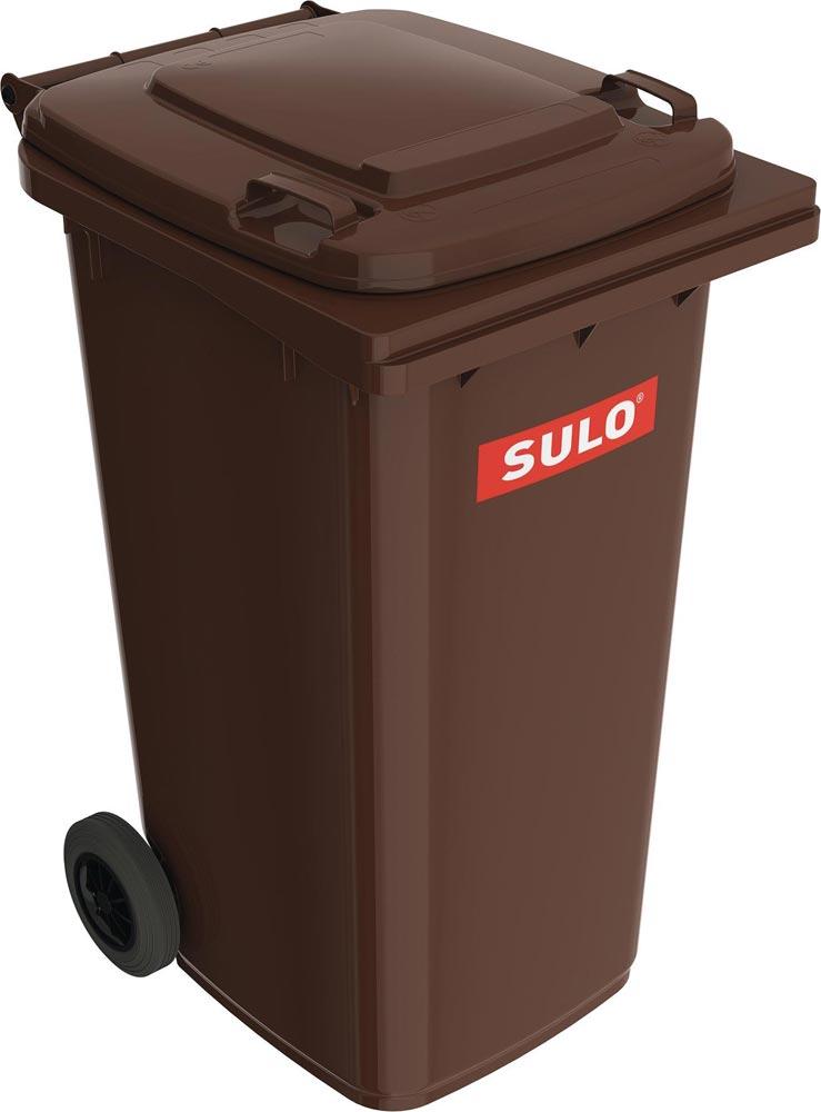 Müllgroßbehälter 240 l HDPE braun fahrbar, nach EN 840