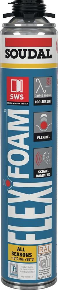 1K-Pistolenschaum FLEXI FOAM 750 ml B2 blau ohne Einweghandschuhe Dose