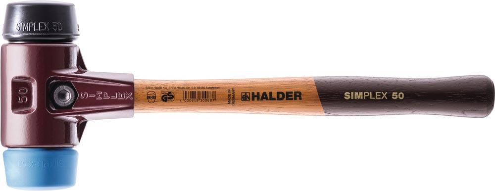 Schonhammer SIMPLEX Länge 300 mm Kopf-Ø 30 mm weich/mittelhart Holz TPE-soft blau/Gummi schwarz Schonhammer SIMPLEX Länge 300 mm Kopf-Ø 30 mm weich/mittelhart Holz TPE-soft blau/Gummi schwarz