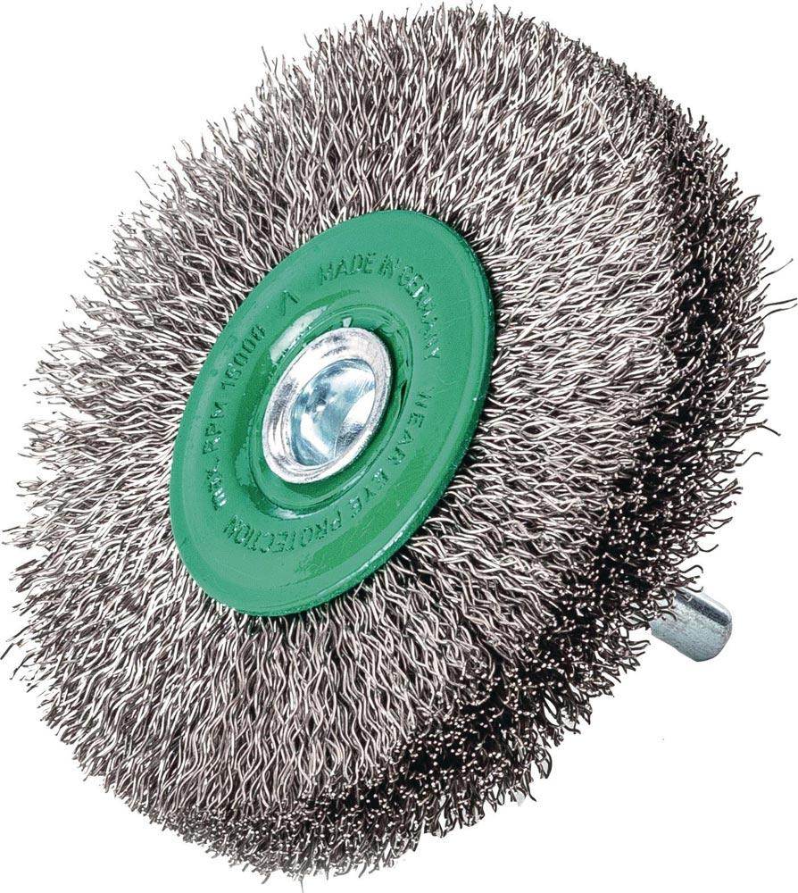 Rundbürste Ø 80 mm Drahtstärke 0,2 mm Edelstahl 9 mm 12000 min- 10 Rundbürste Ø 80 mm Drahtstärke 0,2 mm Edelstahl 9 mm 12000 min- 10