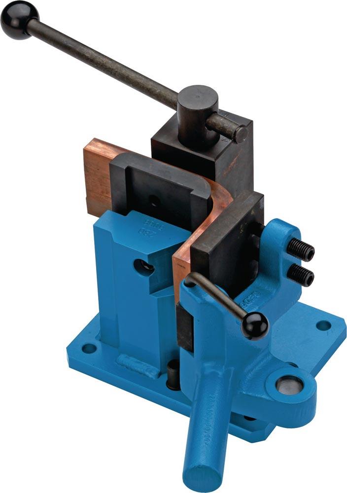 Exzenterwinkelbieger Arbeitshöhe 120 mm für Materialhöhen bis 30 mm Exzenterwinkelbieger Arbeitshöhe 120 mm für Materialhöhen bis 30 mm