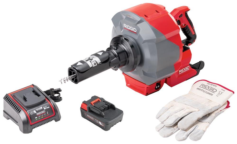 RIDGID Akku-Rohrreinigungsmaschine K-46 SinkSnake 18 V (2,5Ah) im Koffer