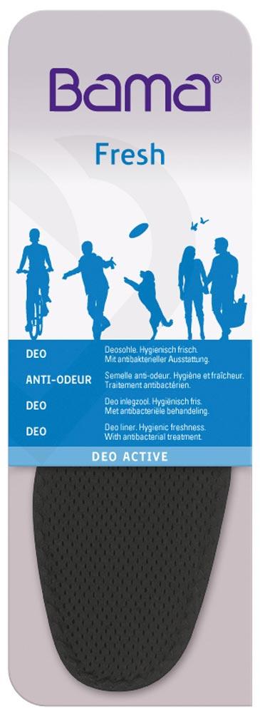 Einlegesohle Deo Active Größe 45 schwarz hygienisch
