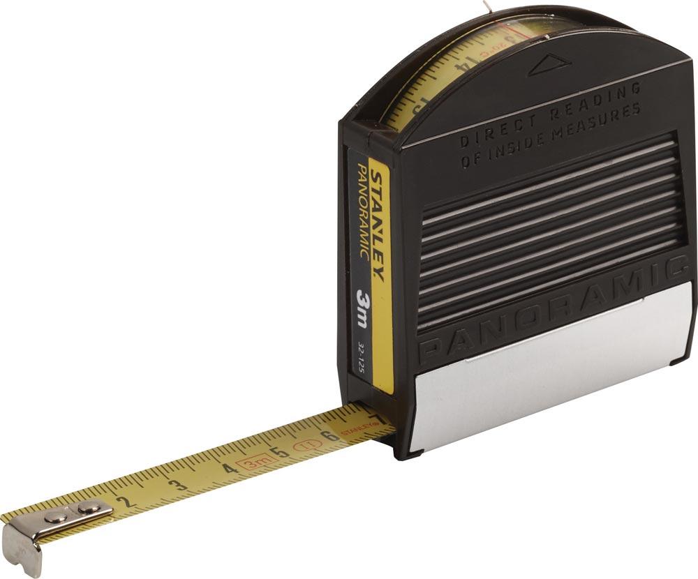 Taschenrollbandmaß Panoramic Länge 3 m Breite 12,7 mm mm/cm EG II Kunststoff Sichtfenster lose Taschenrollbandmaß Panoramic Länge 3 m Breite 12,7 mm mm/cm EG II Kunststoff Sichtfenster lose
