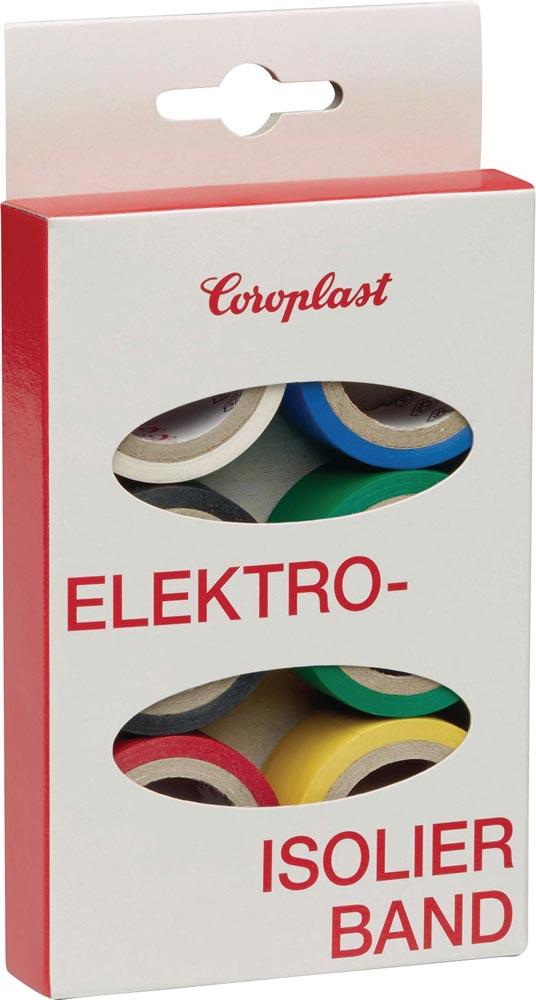 Elektroisolierband-Set 302 6-teilig Länge je 3,3 m Breite 19 mm Ktr.