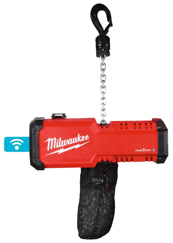 MILWAUKEE Akku-Kettenzug M18 BLCHTO-121 1000 kg 12,0 Ah Akku + Ladeger.