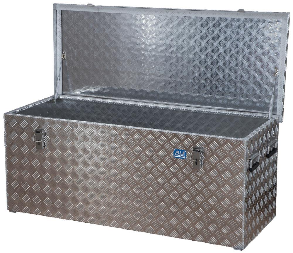 Aluminium Riffelblech-Box, BxTxH innen 1250x500x500 mm, Volumen 312 l