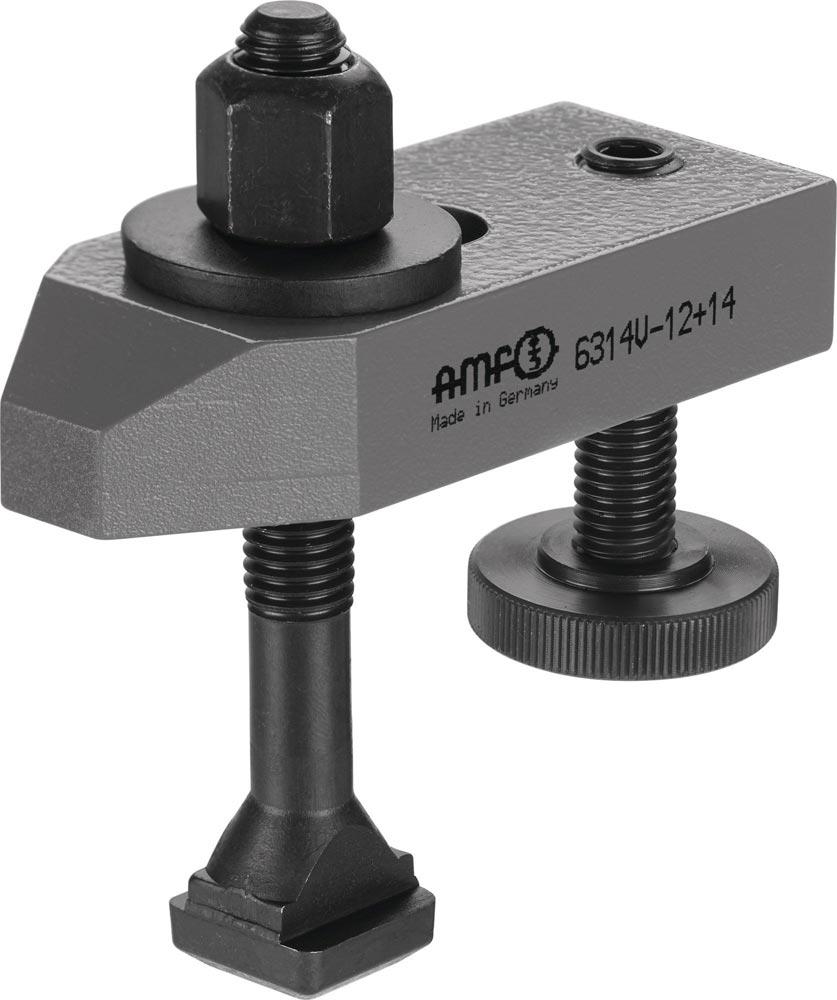 Spanneisen Nr. 6314V für T-Nut 10 mm Spannhöhe 8 - 32 mm Spannschraube M10 x 10 x 80 mm Spanneisen Nr. 6314V für T-Nut 10 mm Spannhöhe 8 - 32 mm Spannschraube M10 x 10 x 80 mm