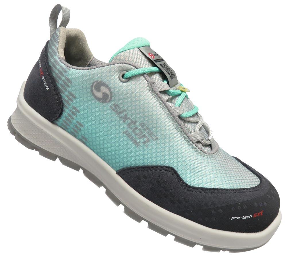 Damen-Sicherheits-Halbschuh Cima S2 ESD, Farbe grau/hellblau, Gr. 42