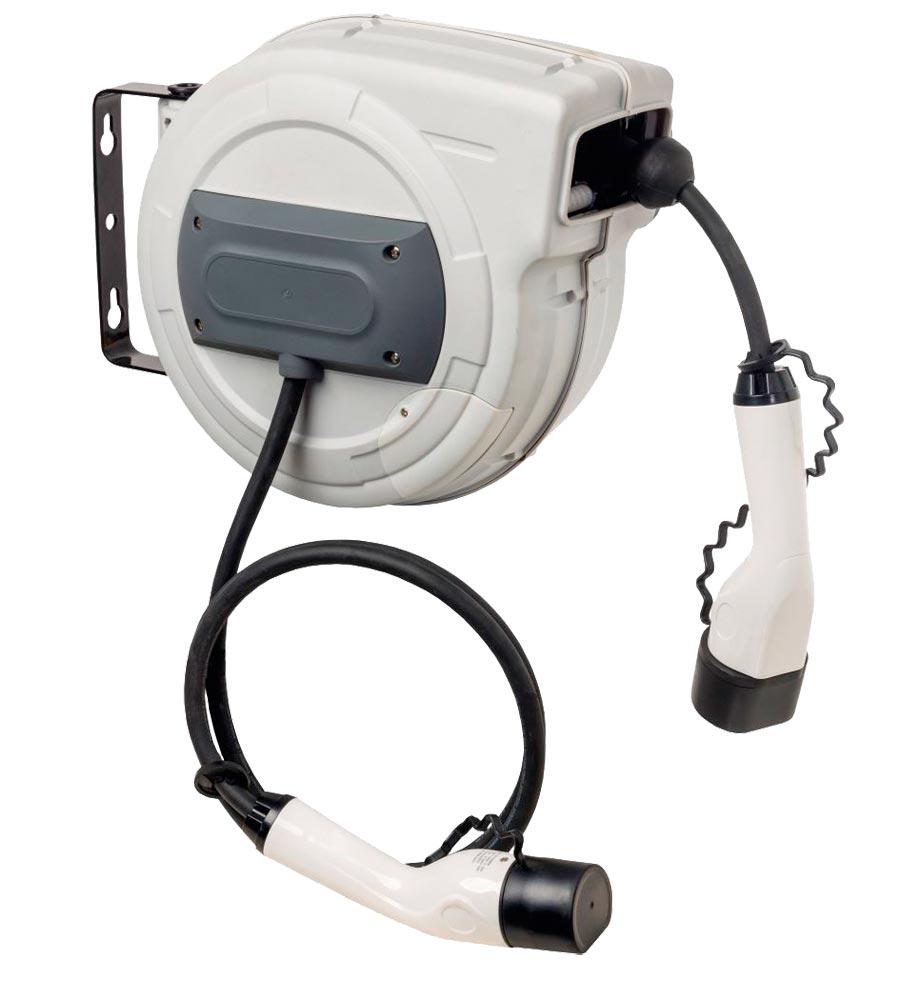 Aufroller für Elektroauto-Ladekabel 5 m H07BZ5-F 5G2,5 + 1x0,75